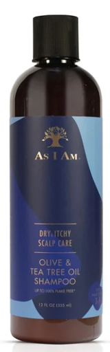As I Am Dry & Itchy Dandruff Shampoo Olive & Tea Tree Oil 355mL (12floz)