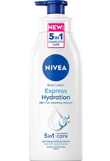 Nivea Express Hydration Body Lotion Fast Absorbing Moisturiser 400mL