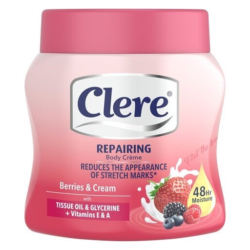 Clere Body Creme Berries & Cream 500mL