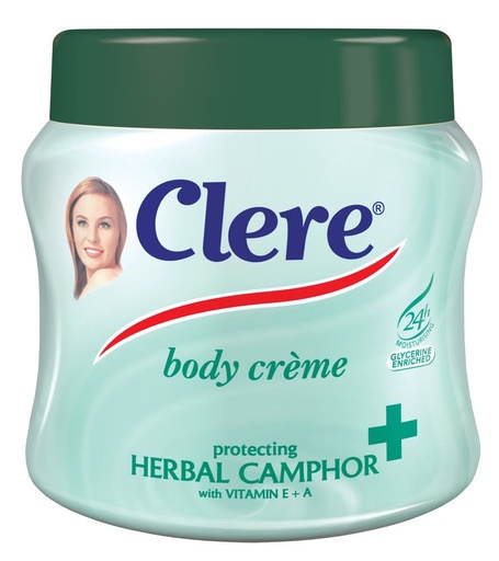 Clere Body Creme Herbal Camphor 500mL