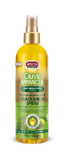 [AP43812] African Pride Olive Miracle Braid Sheen Spray 355mL (12fl oz)