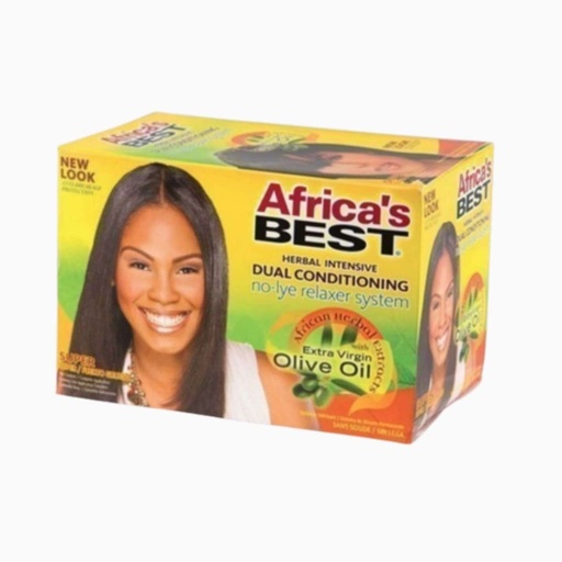 [(AB53100)] Africa's Best No-Lye Relaxer System Super